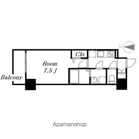 エスリード栄ル・クール(1K/6階)の間取り写真