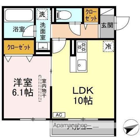 プエンテ(1LDK/2階)の間取り写真