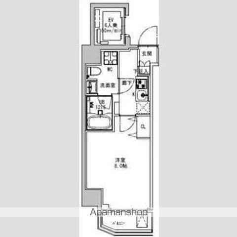 S-RESIDENCE両国PARK SIDE(1K/6階)の間取り写真