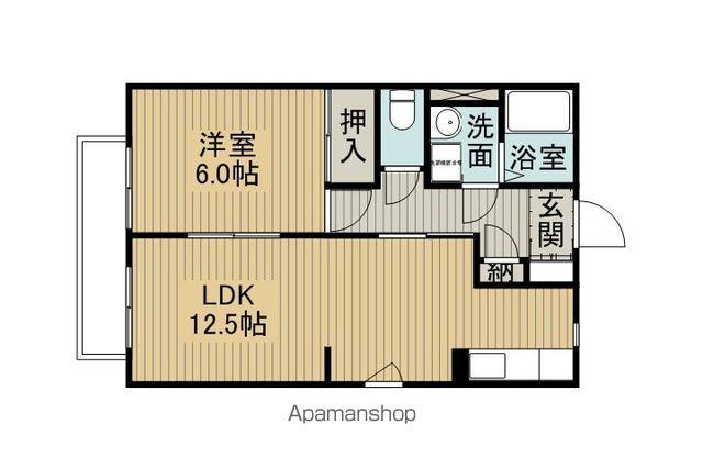 エスポワール21(1LDK/2階)の間取り写真