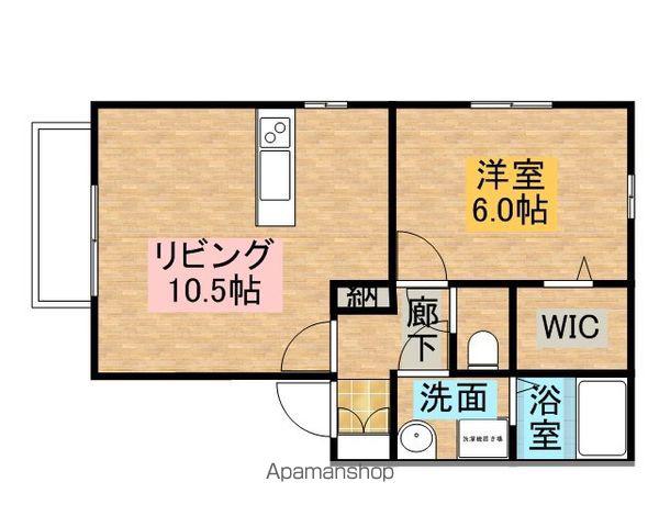 ウィルモア幸(1LDK/2階)の間取り写真