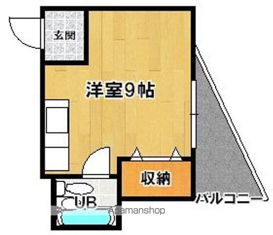 第3コーポリベラ(ワンルーム/5階)の間取り写真