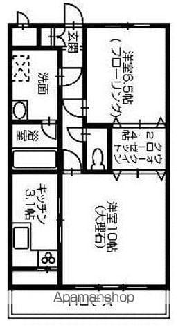 エスペランサーⅠ(1LDK/1階)の間取り写真