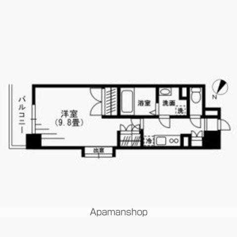 木町通一丁目レジデンス(1K/7階)の間取り写真