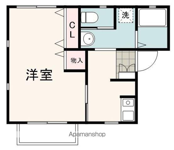 グランブルー北安東A棟(1K/1階)の間取り写真