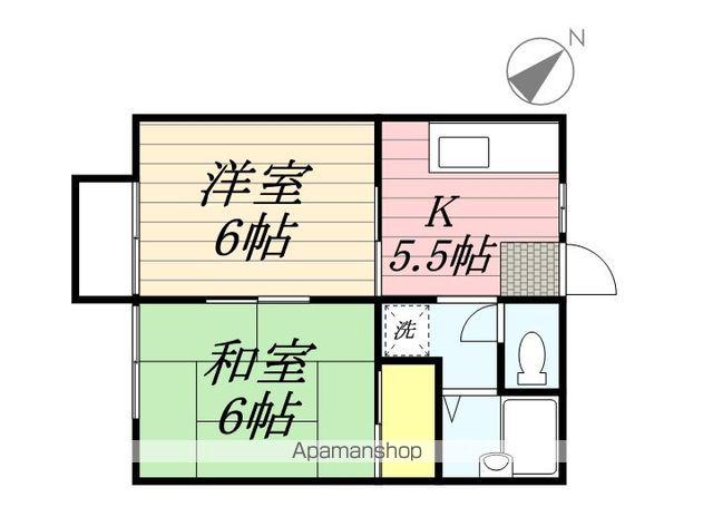 アークヒルズフクモトNO.1(2K/2階)の間取り写真