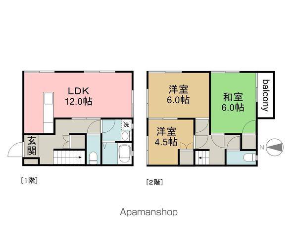 パークヒル井口D棟(3LDK)の間取り写真