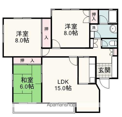 メゾン音羽(3LDK/3階)の間取り写真