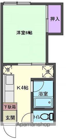 シティハイツ(1K/1階)の間取り写真