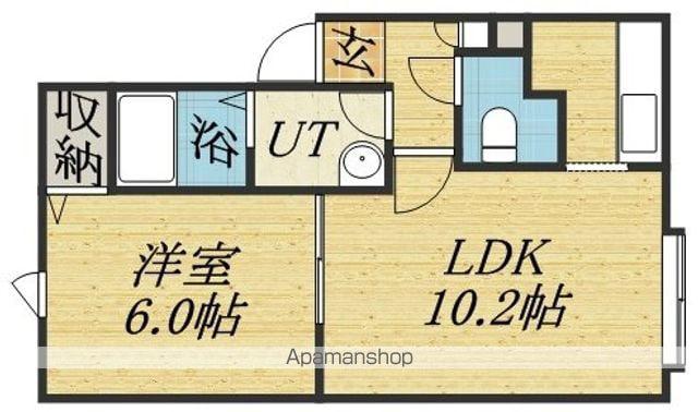 グランイースト手稲(1LDK/3階)の間取り写真