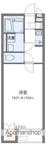 ミランダプレジュールⅡ(1K/2階)の間取り写真