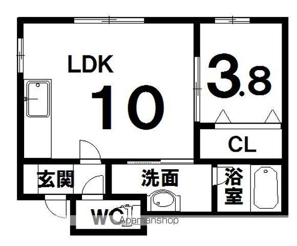 エクセラン(1LDK/2階)の間取り写真