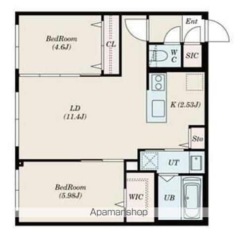 SーRESIDENCE琴似Ⅱ(2LDK/3階)の間取り写真