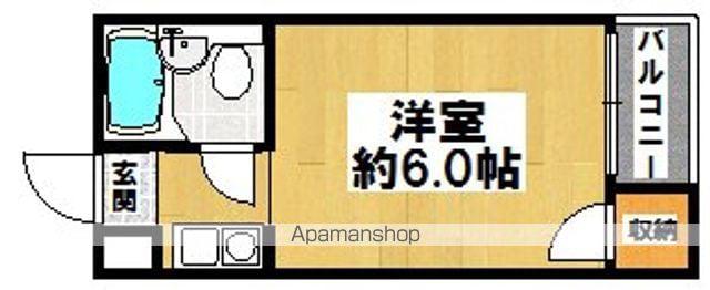 OMレジデンス白鷺(ワンルーム/2階)の間取り写真