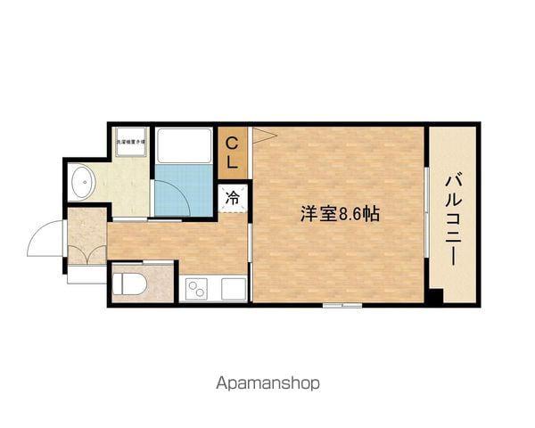 アヴァンドールIZUMISANOフロント・アヴァンドール泉佐野(1K/7階)の間取り写真