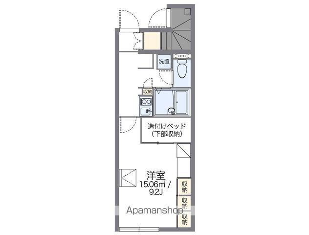 レオパレスヌーヴォグラン二本松(1K/1階)の間取り写真