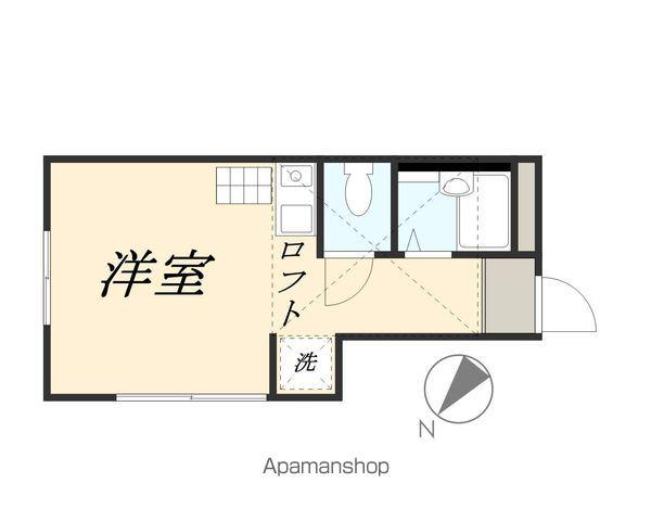 グレースヒルズ横浜西(ワンルーム/1階)の間取り写真