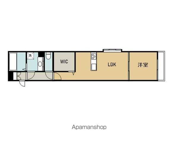 カルチェ Ⅱ(1LDK/1階)の間取り写真