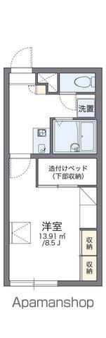 レオパレスフォレストリバー(1K/1階)の間取り写真