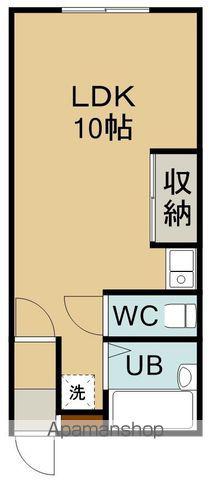 ハイツ東福(ワンルーム/3階)の間取り写真