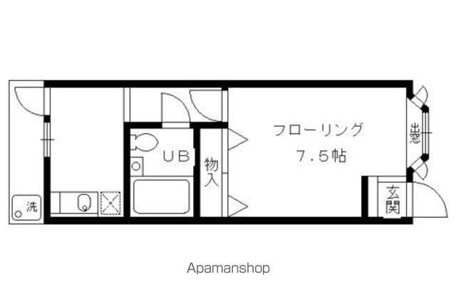 コーポ 未麗 妙心寺(1K/1階)の間取り写真