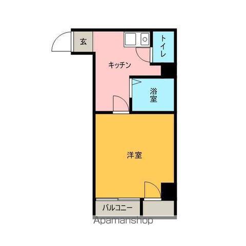 シャトーM(1K/2階)の間取り写真