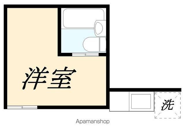 ロジングやなぎだⅡ(ワンルーム/2階)の間取り写真
