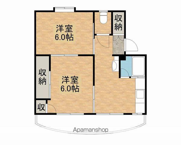 スマイルハイツ延命寺(2K/3階)の間取り写真