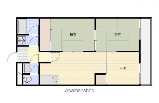 東讃ハイツ(3DK/2階)の間取り写真
