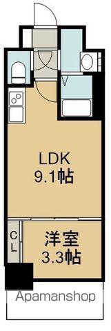 CREST TAPP大曽根Ⅱ(1LDK/12階)の間取り写真