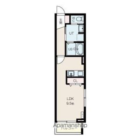 ノース VILLAGE 一宮(ワンルーム/3階)の間取り写真