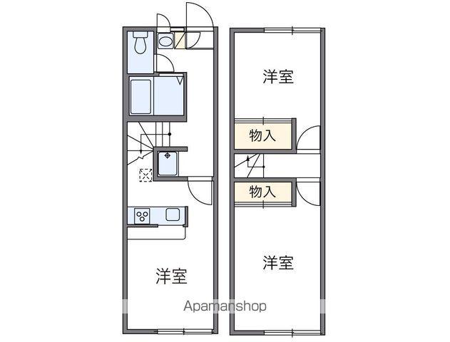カサベルテSHIMAⅡ(2DK/1階)の間取り写真