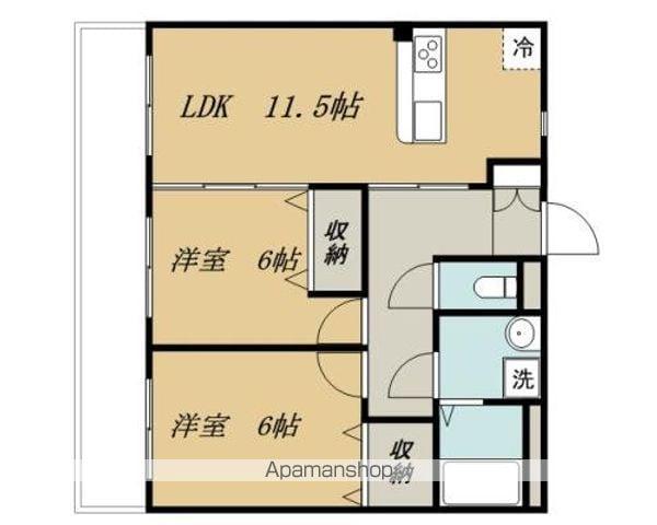 パノラーマ21(2LDK/2階)の間取り写真