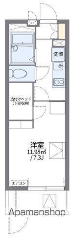 レオパレス城野(1K/1階)の間取り写真
