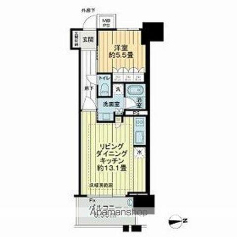 ザ・グランアルト栄(1LDK/4階)の間取り写真