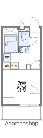レオパレスユズ(1K/2階)の間取り写真