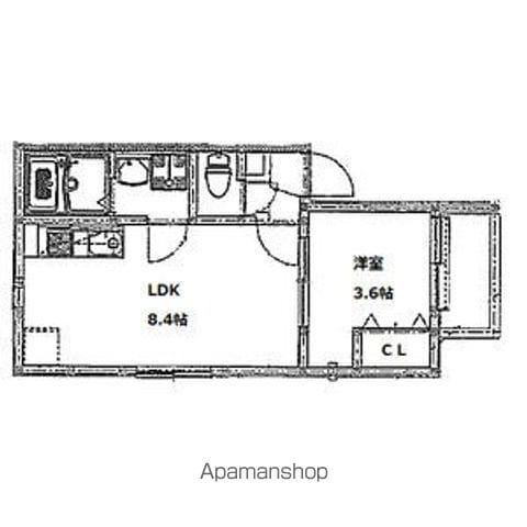 コートスタイル二日市駅前(1LDK/3階)の間取り写真