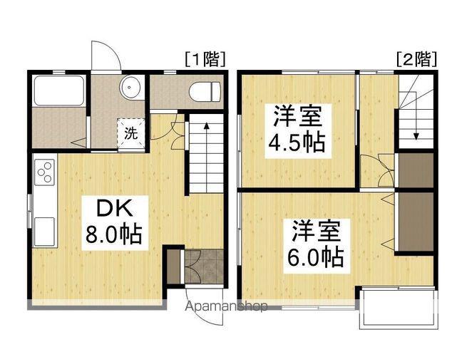 グランマ中野Ⅱ(2DK)の間取り写真