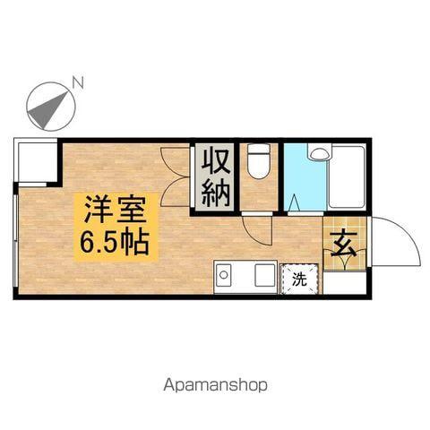 カレッジハウスB(ワンルーム/1階)の間取り写真