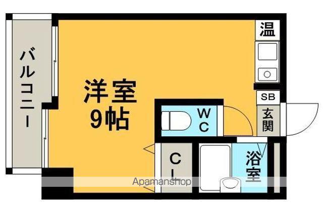 パンルネックスクリスタル九大前(ワンルーム/3階)の間取り写真