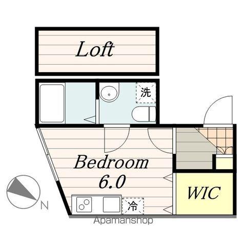 クレセル本千葉(ワンルーム/2階)の間取り写真