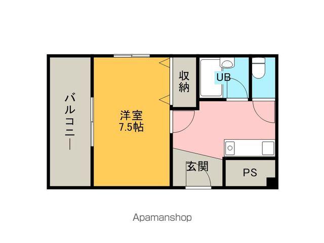 コンフォート春木(1K/4階)の間取り写真