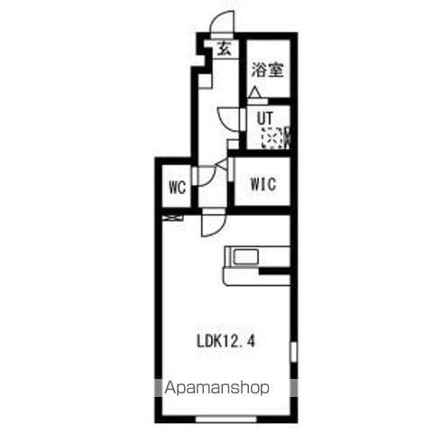 グランシード永盛(1K/1階)の間取り写真