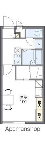 レオパレスアクアラグナ(1K/1階)の間取り写真