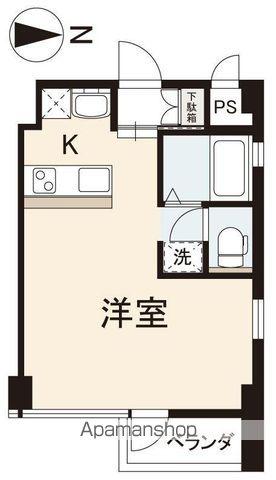 コリドールノール(ワンルーム/2階)の間取り写真