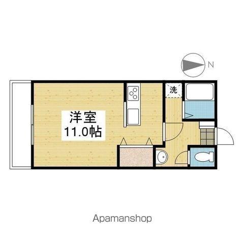 アルト立花(ワンルーム/4階)の間取り写真