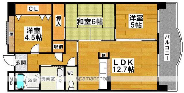 パークサイド新金岡(3LDK/2階)の間取り写真