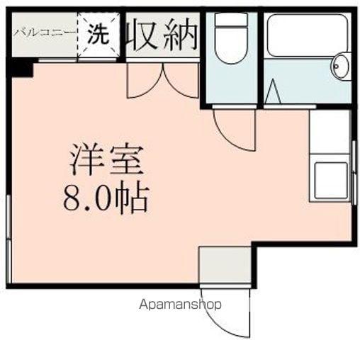ハイムセラ九品寺(ワンルーム/2階)の間取り写真