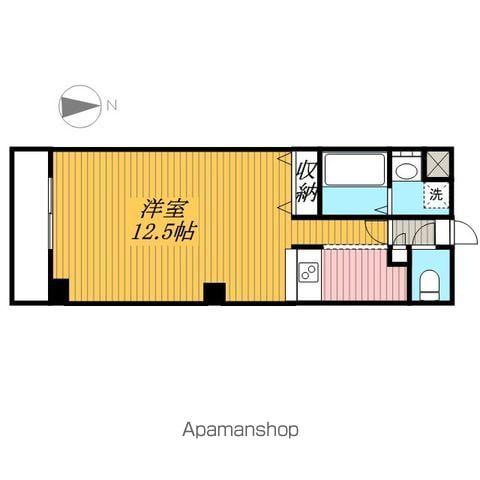 金太郎ヒルズⅤ(ワンルーム/4階)の間取り写真