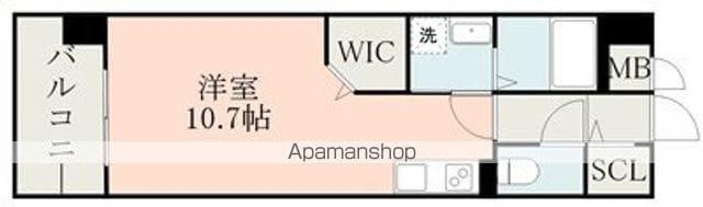 ノールエスト(ワンルーム/3階)の間取り写真